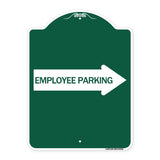 Employee Parking (With Right Arrow)
