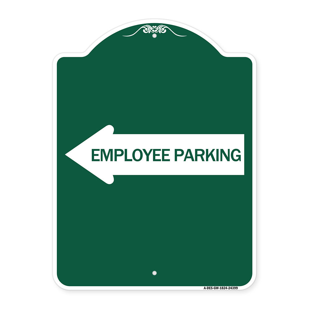 Employee Parking (With Left Arrow)