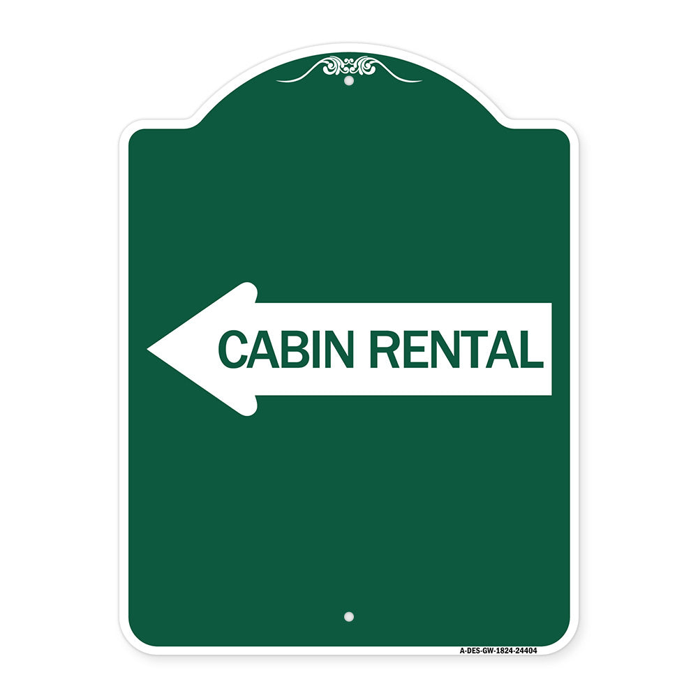 Cabin Rental (With Left Arrow)