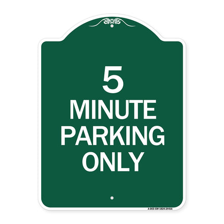 5 Minute Parking Only