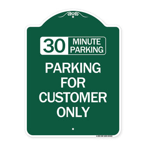 30 Minutes Parking - Parking for Customers Only