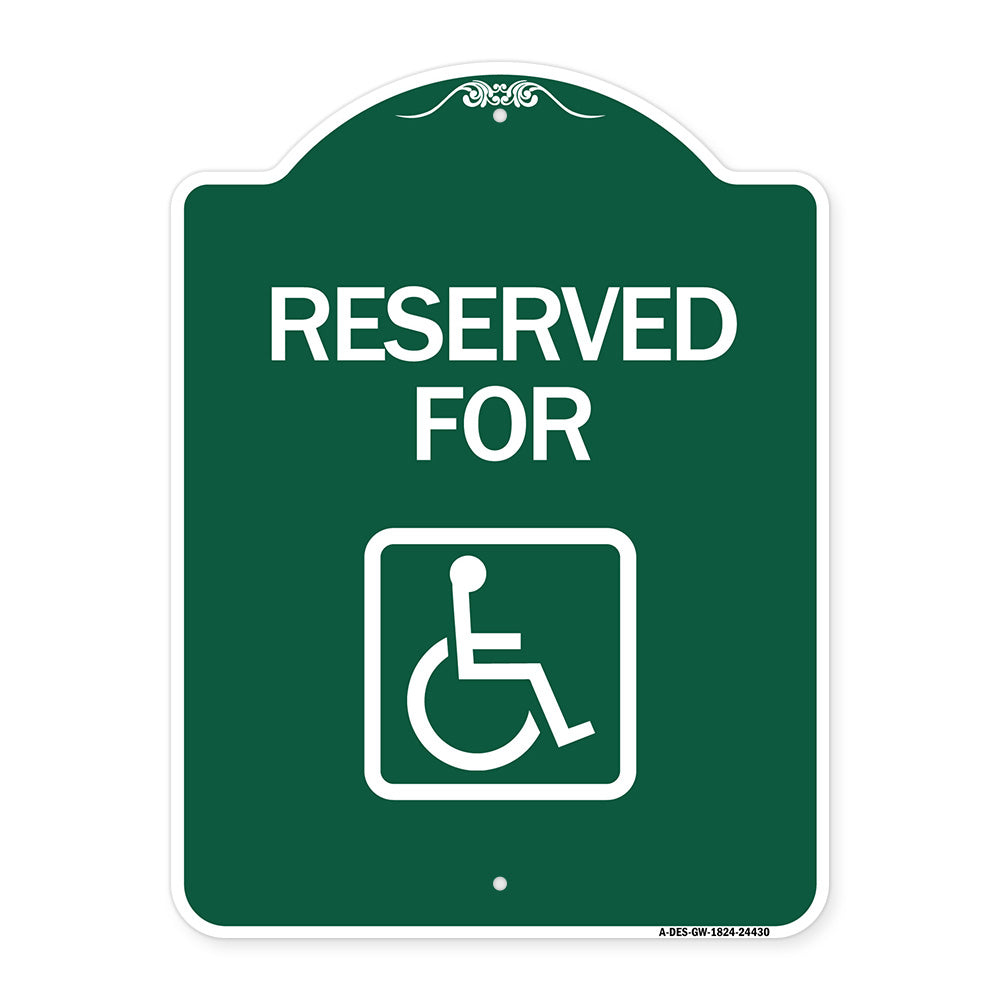 Reserved for (With Accessible Symbol)