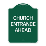 Church Entrance Ahead