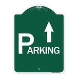 Parking with Arrow Pointing Up