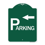 Parking with Arrow Pointing Left