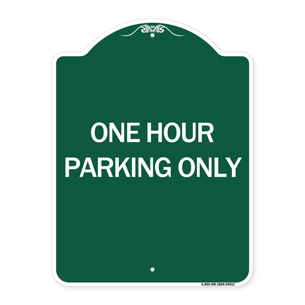One Hour Parking Only