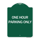 One Hour Parking Only