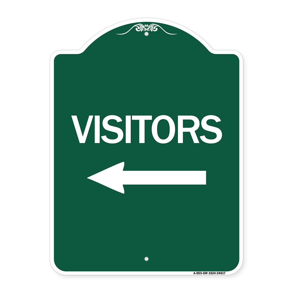 Visitors with Left Arrow