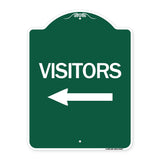 Visitors with Left Arrow