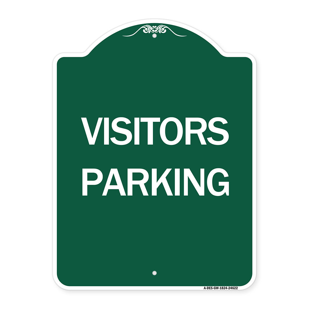 Parking Lot Sign Visitors Parking