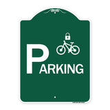 Parking (With Cycle and Lock Symbol)