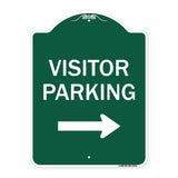 Visitor Parking (With Right Arrow)