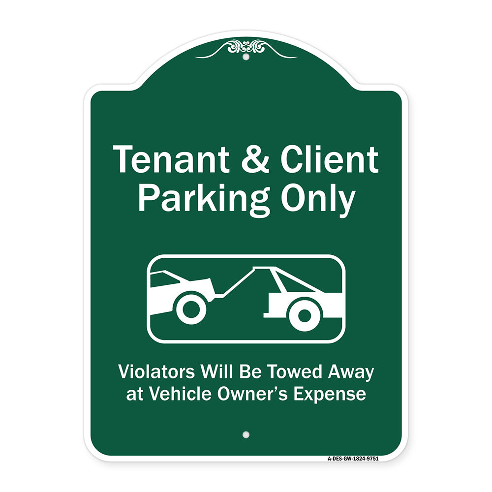 Tenant And Client Parking Only Violators Towed Away With Graphic