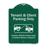 Tenant And Client Parking Only Violators Towed Away With Graphic