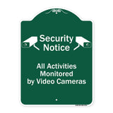 Security Notice All Activities Monitored By Video Cameras