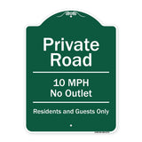 Private Road 10 Mph No Outlet Residents And Guests Only