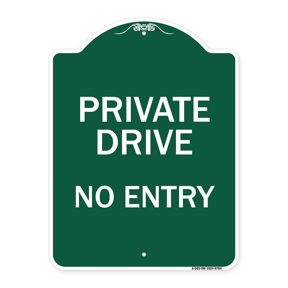 Private Drive No Entry