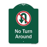 No Turn Around With Symbol