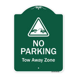 No Parking Tow Away Zone With Graphic