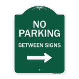 No Parking Between Signs Right