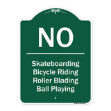 No - Bicycle Riding, Roller Blading, Ball Playing