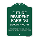 Future Resident Parking 9:00 To 6:00
