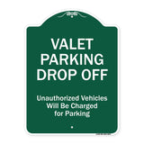 Valet Parking Drop Off Unauthorized Vehicles Will Be Charged For Parking