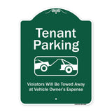 Tenant Parking, Violators Towed Away With Graphic
