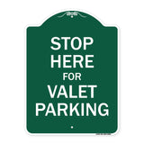 Stop Here For Valet Parking