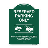 Resident Parking Only Unauthorized Vehicles Towed Away With Graphic