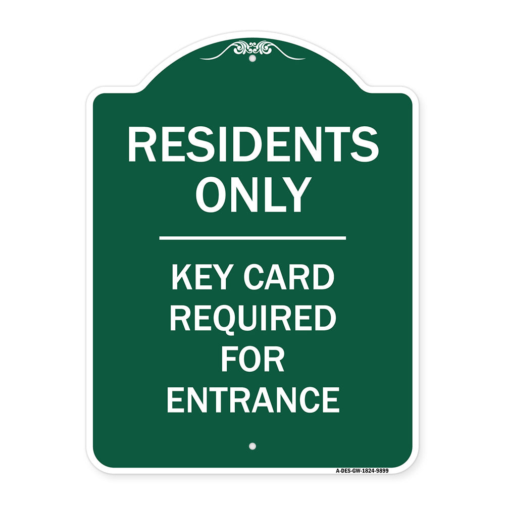 Residence-only-key Card