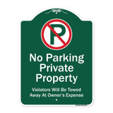 Private Property Violators Towed Away At Owner Expense With No Parking Symbol