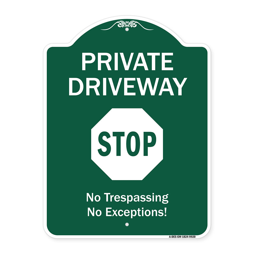 Private Driveway, Stop