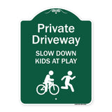 Private Driveway Slow Down Kids At Play