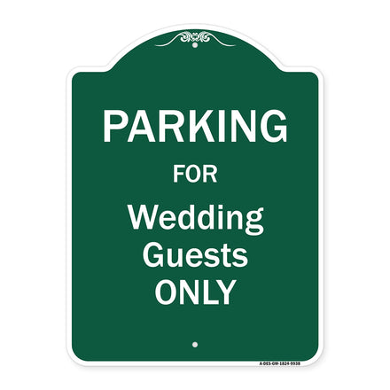 Parking For Wedding Guests Only