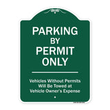 Parking By Permit Only Vehicles Without Permits Will Be Towed Vehicle Owner's Expense