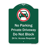 No Parking Private Driveway Do Not Block 24 Hour Access Required