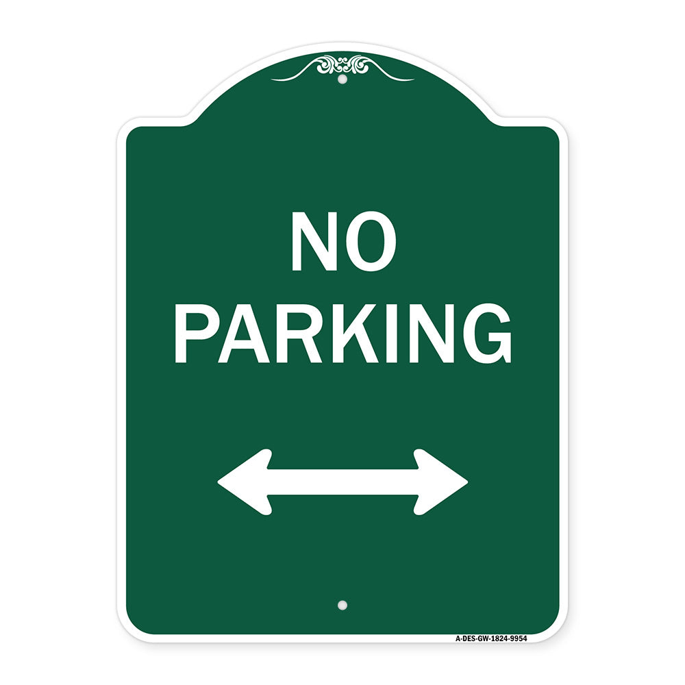 No Parking With Bidirectional Arrow