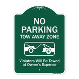 No Parking Tow Away Zone Violators Will Be Towed At Vehicle Owner's Expense