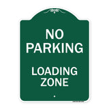 No Parking Loading Zone Sign