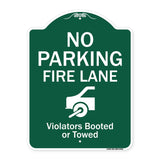 No Parking Fire Lane (With Graphic) Violators Booted Or Towed