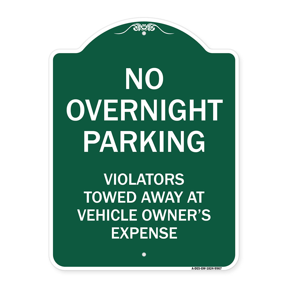 No Overnight Parking