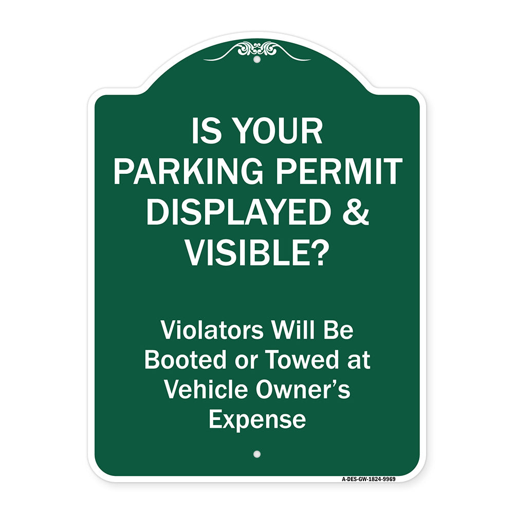Is Your Parking Permit Displayed & Visible