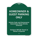 Homeowner & Guest Parking Only