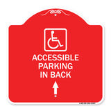 With NY - Approved Isa Symbol Accessible Parking on Up Arrow (With Graphic)