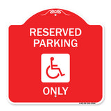 With NY Compliance Reserved Parking Only (With Access Icon)