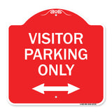 Visitor Parking Sign Visitor Parking Only (With Bidirectional Arrow)