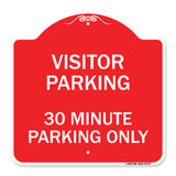 Visitor Parking Sign Visitor Parking 30 Minute Parking Only