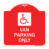 Van Parking Only (With Handicap Symbol)