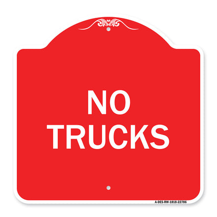 Truck Sign No Trucks